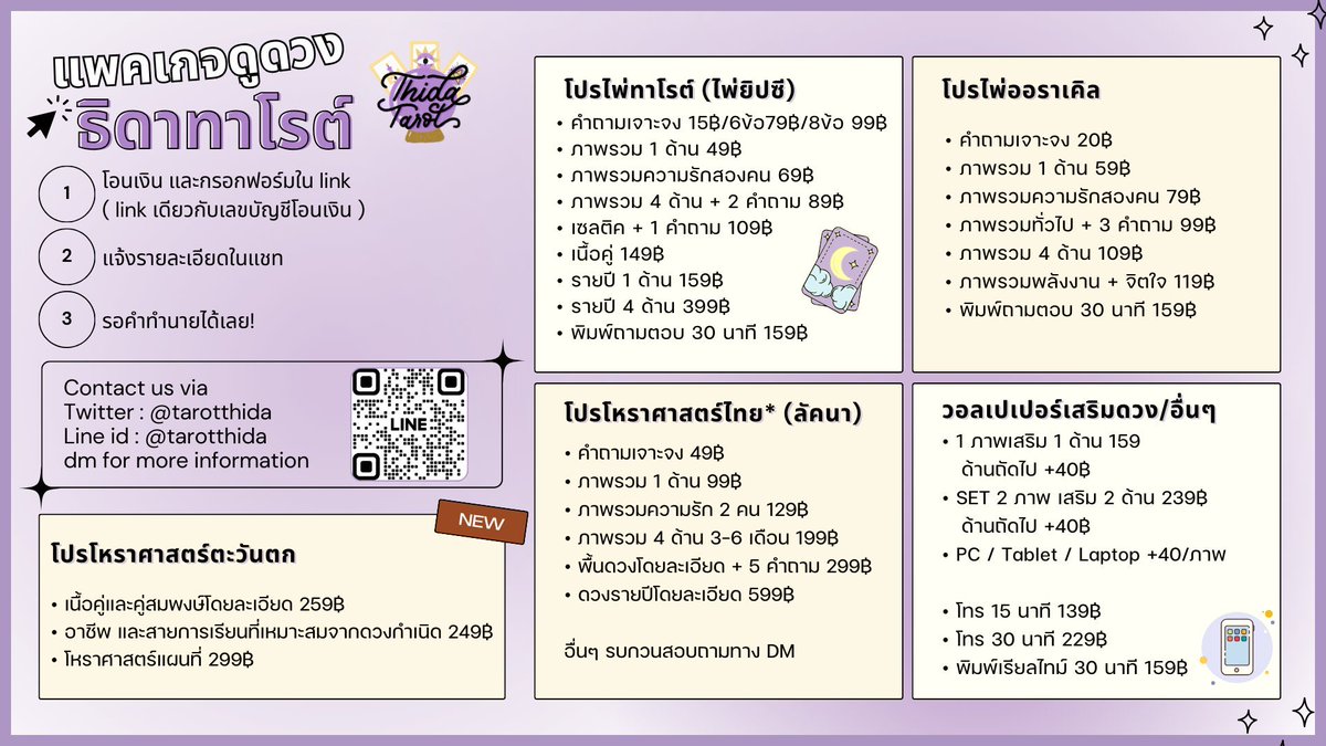 ดูดวง ธิดาทาโรต์ 🔮 ไพ่ยิปซี ออราเคิล โหราศาสตร์ tweet media