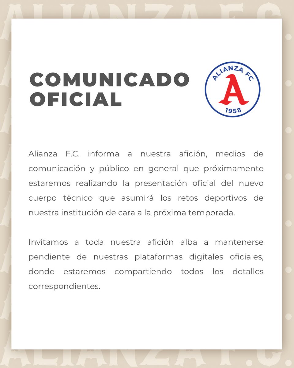 Alianza Fútbol Club tweet media