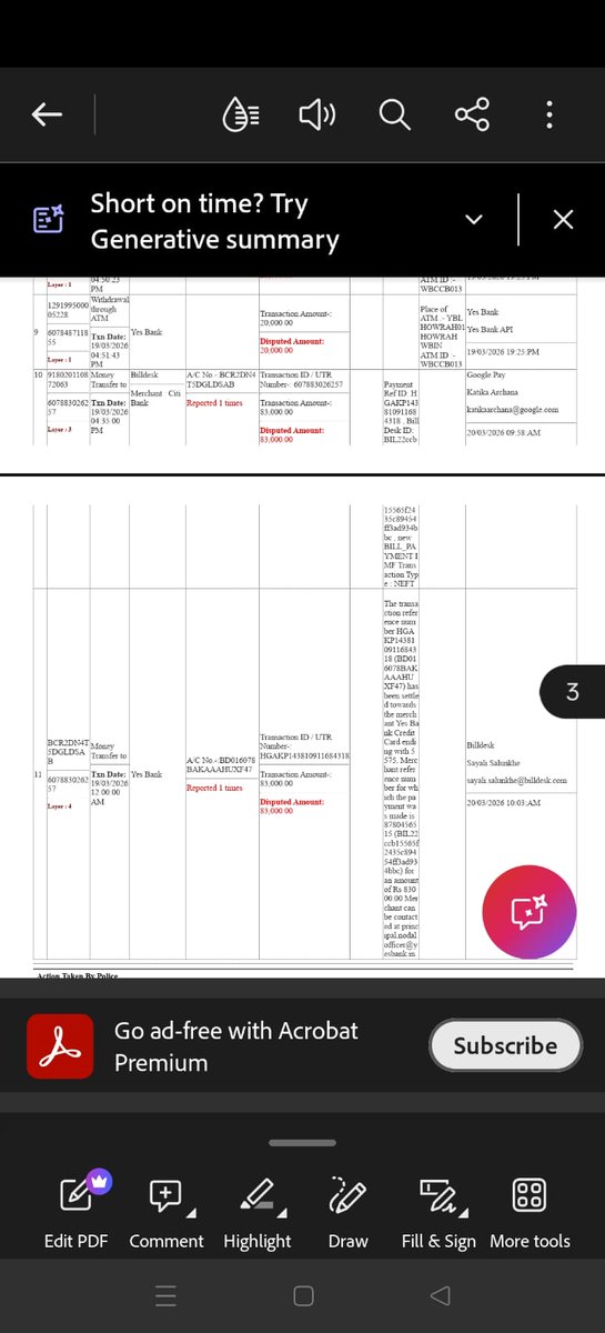 Singh15Atul's tweet photo. @CanaraBank I have shared all details in DM, but there is ZERO RESPONSE. @YesBank is clearly waiting for YOU to initiate the ₹83,000 reversal request for this fraud. Why is a victim who has followed every official procedure being ignored?

​FIR No: 0078/2026 https://t.co/YV837wBBlP