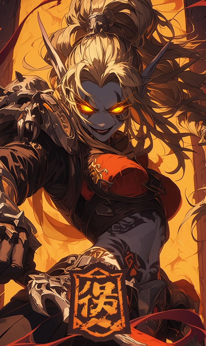 alexisgram2108's tweet photo. War incarnate 🔥
#DemonWarrior #HellfireQueen #OniEnergy #DarkFantasy #BattleReady #AIArt https://t.co/NDCnhmrtXY