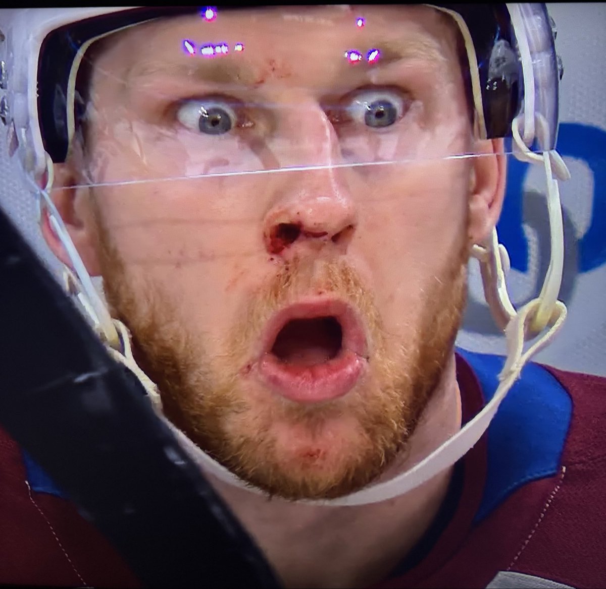ProducerDrew_'s tweet photo. MacKinnon 😂 #GoAvsGo https://t.co/CzDFMZTKmI
