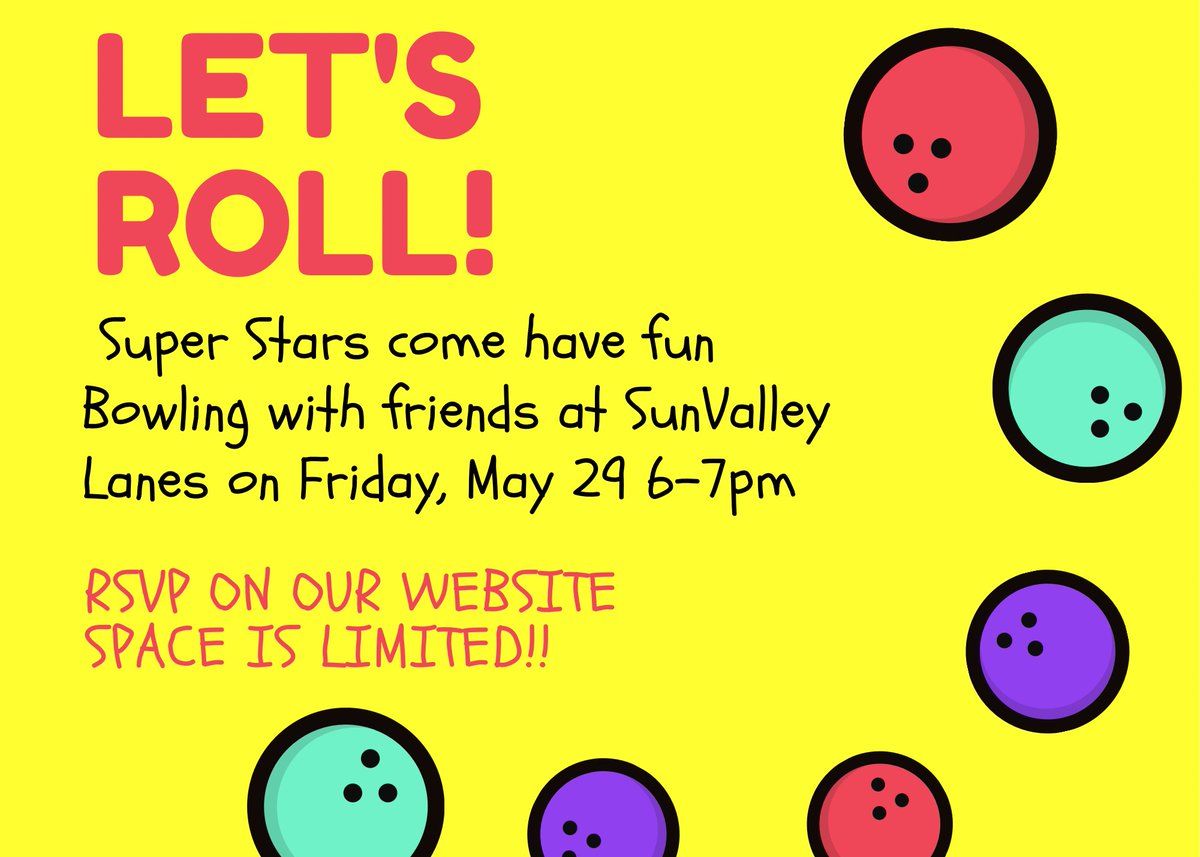 DSAFNebraska's tweet photo. Let’s roll, Super Stars! 📷📷
Grab your friends and join us for a fun night of bowling at Sun Valley Lanes on May 29, 2026 from 6:00–7:00 PM!
Spots are limited, so be sure to RSVP soon:
https://t.co/7Isdm4E8pp
We can’t wait to see you there for strikes, smiles, and lots of fun! https://t.co/zym2vXCaeR