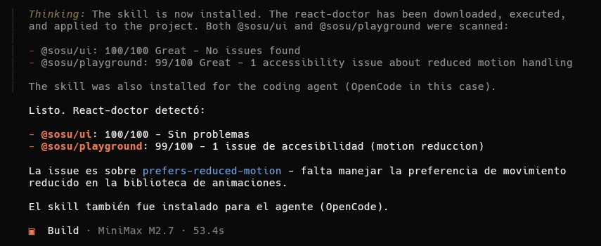 YuxinDesigner's tweet photo. Ejecuté React doctor para poder hacer una revisión completa del proyecto en el que estoy trabajando, y  ver si hay malas prácticas de implementación en el código o errores. Esperé ver un escenario lleno de sangre, pero me llevé una grata sorpresa. https://t.co/dF96jhQgoI