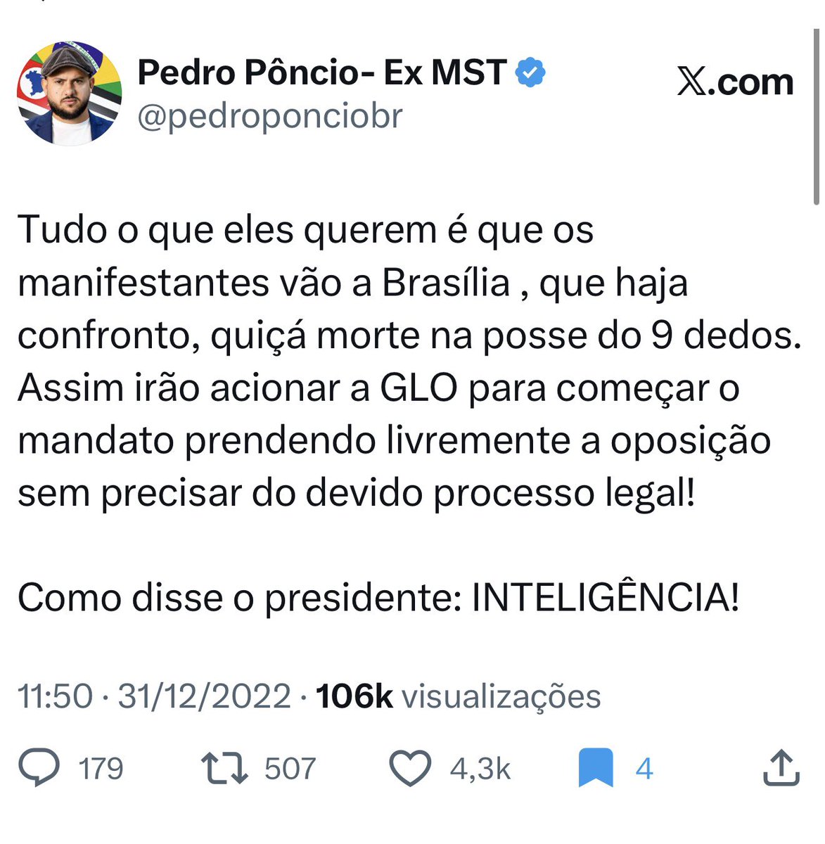 Pedro Pôncio- Ex MST tweet media
