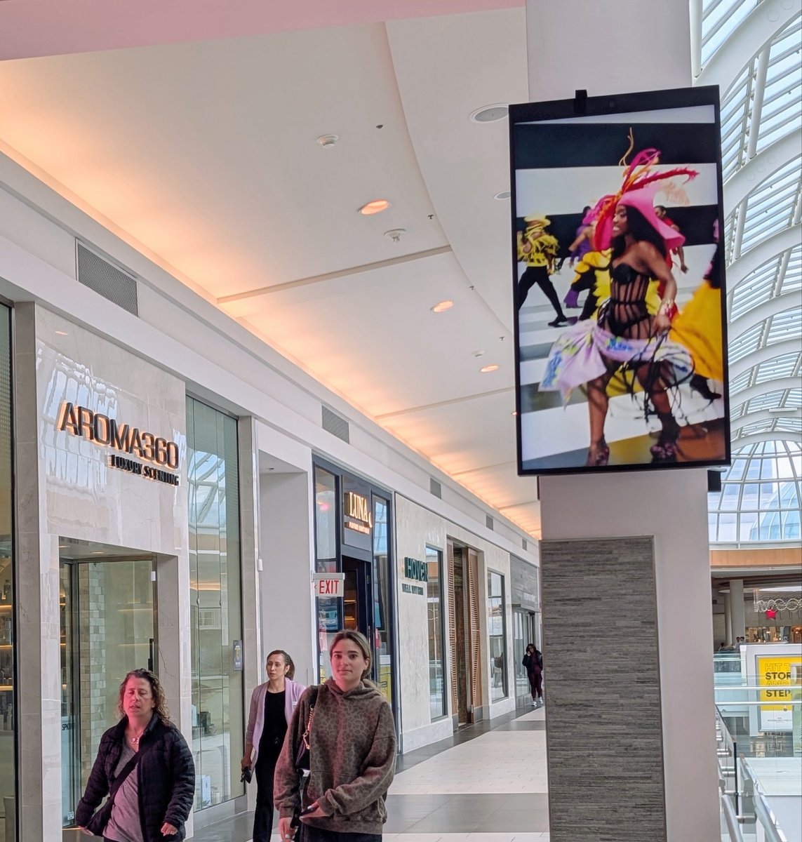PopCrave's tweet photo. Lady Gaga and Doechii’s “RUNWAY” music video seen playing in malls across the US. https://t.co/CKBNctXjHs