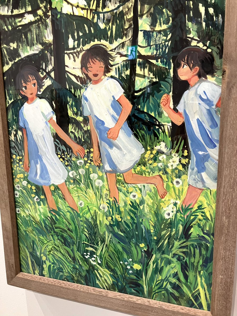 みなはむ　原画　石と少年 先日、Heikalaさんとみなはむさんの2人展『行き帰り』を見にいきました