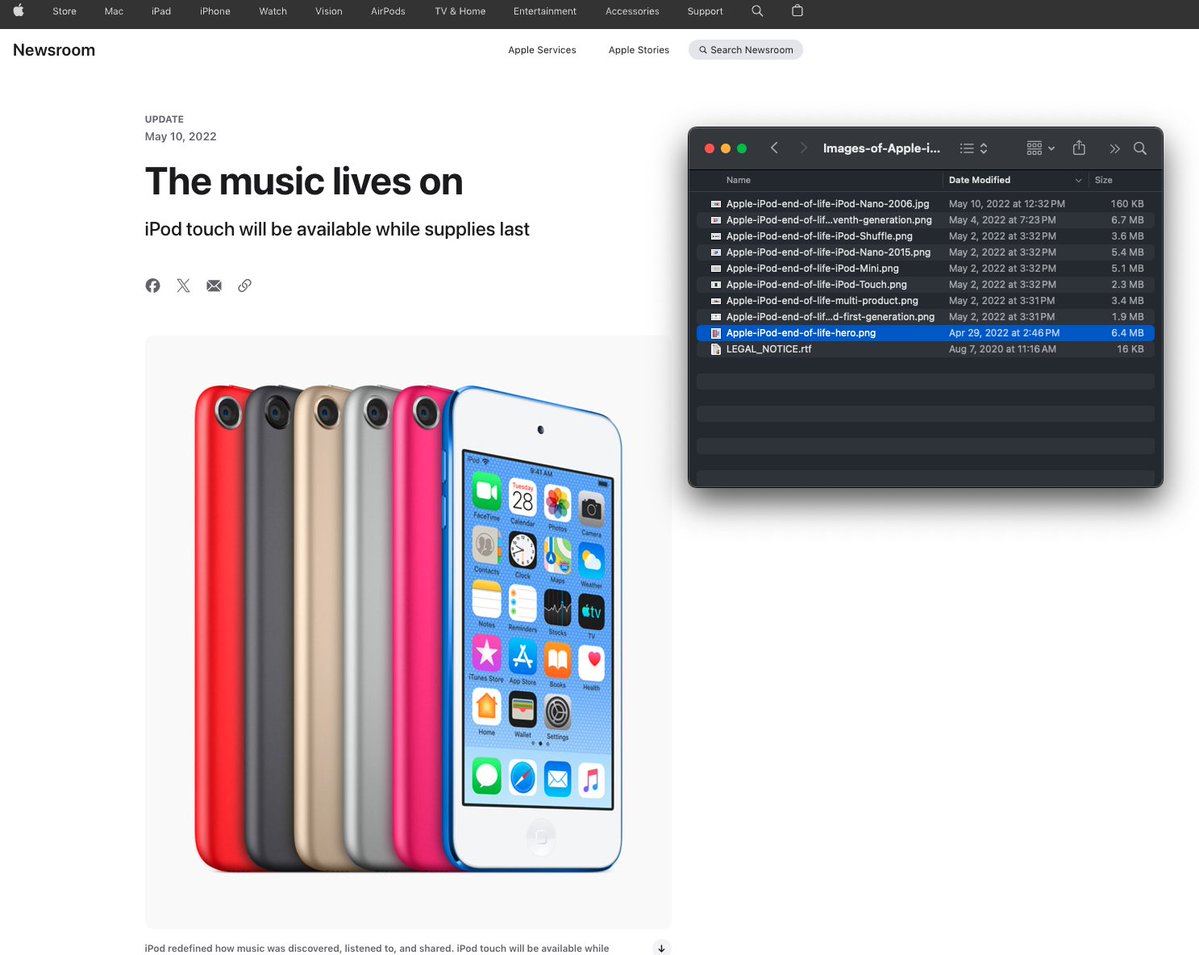🚨🚨BREAKING: APPLE'S IPOD SUNSET NOW MORE DISAPPOINTING THAN