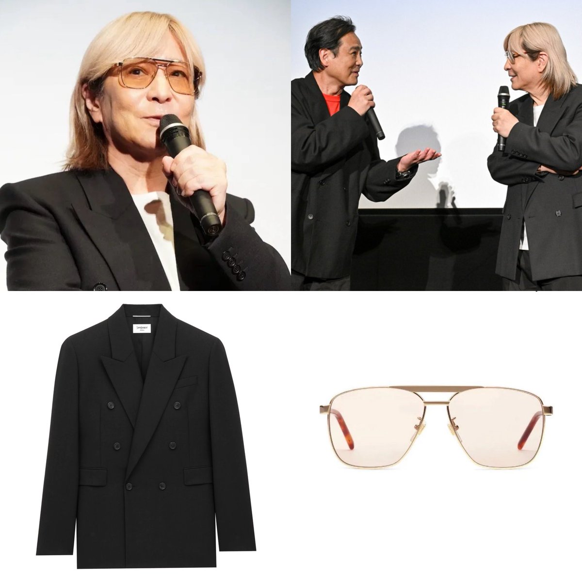 2026.5.11
角川映画祭
「天と地と」舞台挨拶にて
・
Tetsuya Komuro's costume
Sunglasses
GUCCI

Jacket
Saint Laurent
・
#小室哲哉
#TMNETWORK
#てっち衣装部