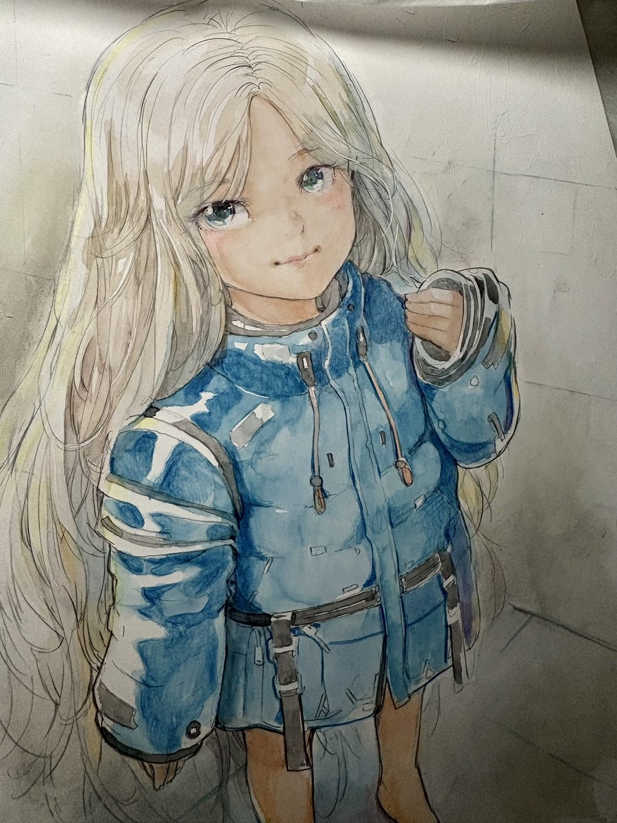 「Diana #pragmata Water color painted」|MayoRiyo まよりよのイラスト