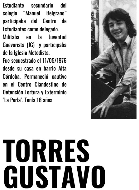 gustoaalmendra's tweet photo. Encontraron a Gustavo Torres

El Equipo Argentino de Antropología Forense encontró a Gustavo Torres, 50 años después. Tenía 16 años. Participaba de la iglesia Metodista.  Fue secuestrado el 11/05/1976 en Alta Córdoba y llevado a La Perla.

"Quisieron borrarlo. No pudieron" https://t.co/OkoN32EwGU