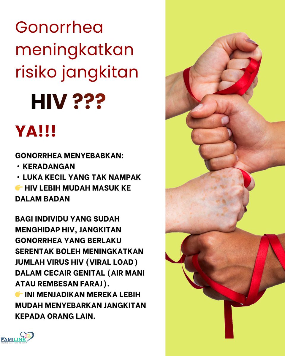 KFamilink's tweet photo. ✔ Buat saringan berkala
✔ Saringan STD private and confidential
✔ Guna PrEP jika berisiko
✔ Rawatan awal https://t.co/KifOFVh1Gd