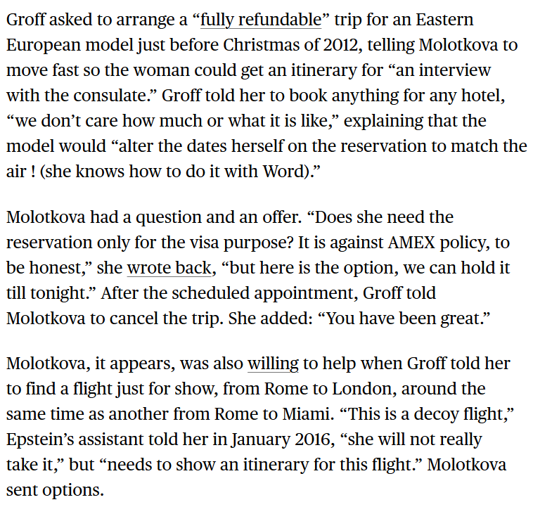 JayShams's tweet photo. It sure looks like an American Express employee helped Lesley Groff and Jeffrey Epstein do some light visa fraud https://t.co/frNvZwa0ou https://t.co/Tt5ifjorOg