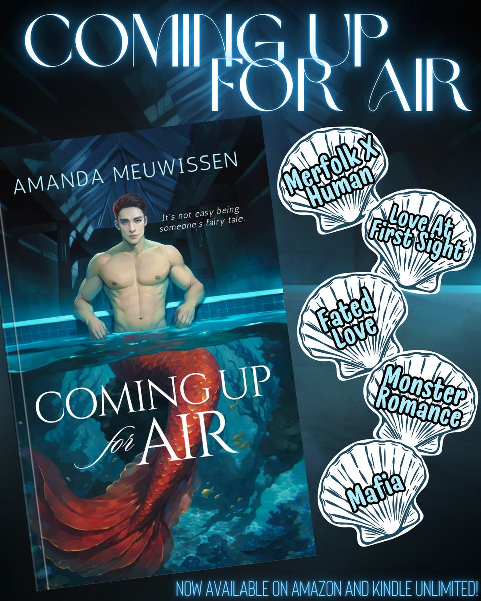 SaraD_Slaughter's tweet photo. 💙 Coming Up For Air by Amanda Meuwissen 💙

Are you looking for a book to read for Mer-May?👀

✨️What to expect:

- Merfolk X Human
- Fish Out of Water
- Monster Romance 
- Love at First Sight 
- Fated Love

Read it here!
https://t.co/YahCDI55zD

#amandameuwissen https://t.co/qmC9ikYWQG