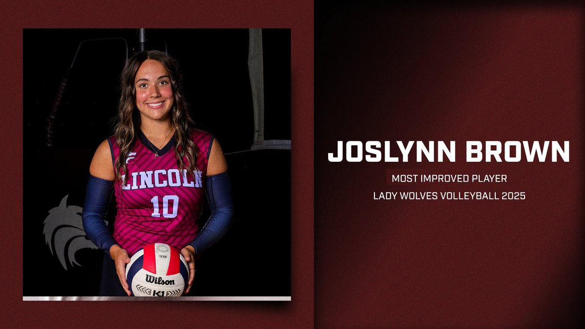 LincolnWolvesVB's tweet photo. 2025 Lady Wolves Volleyball Season Accolades! 🐺🏐

Newcomer of the Year - Kenna West
“Whatever it Takes” Award - Paisley Huffaker
Lady Wolf Award - Kimberlynn Job
Most Improved Player - Joslynn Brown https://t.co/kCapkMIGgo