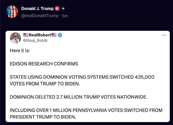 𝕊𝕔𝕒𝕣𝕪 𝔼𝕝𝕖𝕔𝕥𝕚𝕠𝕟 𝔻𝕖𝕟𝕚𝕖𝕣 🇺🇸 tweet media