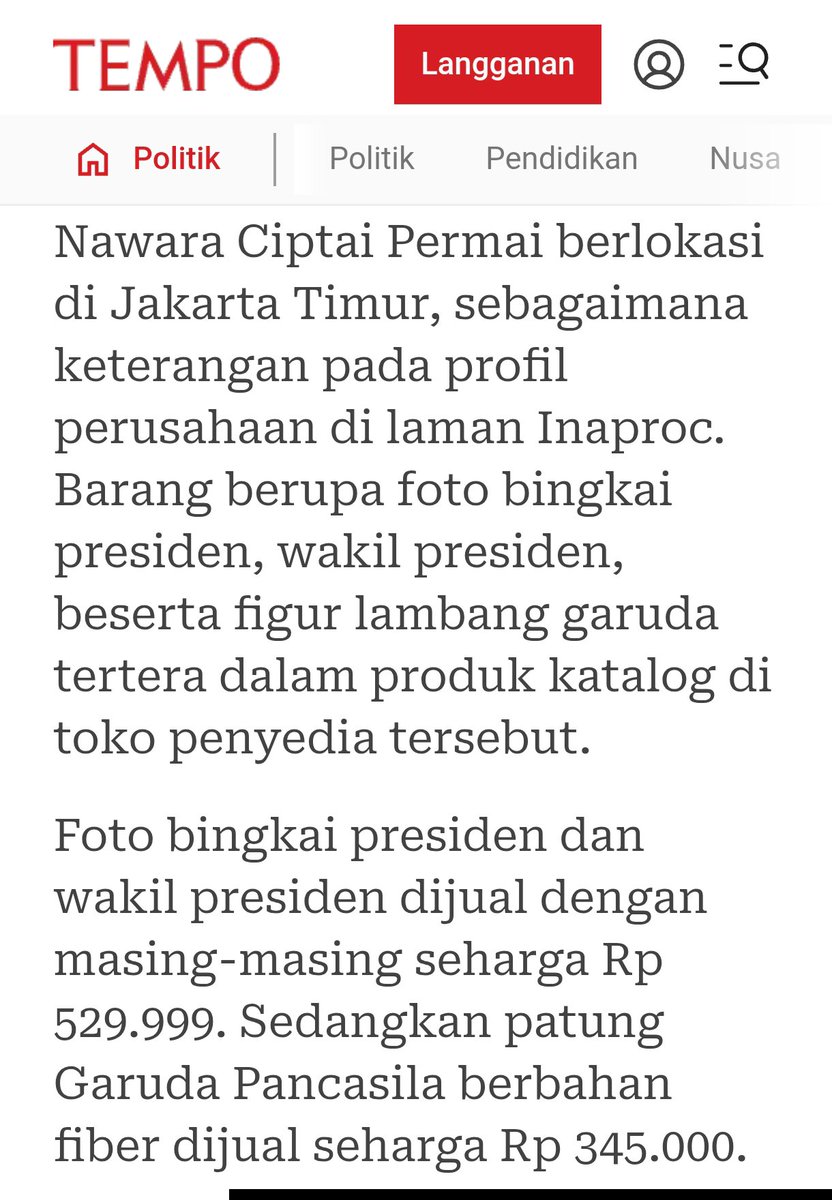 Jumlah sekolah rakyat 166 sekolah (yang sudah diresmikan), anggaran 4,14 Miliar

Ini berarti untuk 1 sekolah  menghabiskan Rp. 24.939.759 untuk cetak bingkai foto. 

yang bikin tambah marah lagi adalah harga satu bingkai foto itu MASING- MASING Rp529.999. sementara patung Garuda
