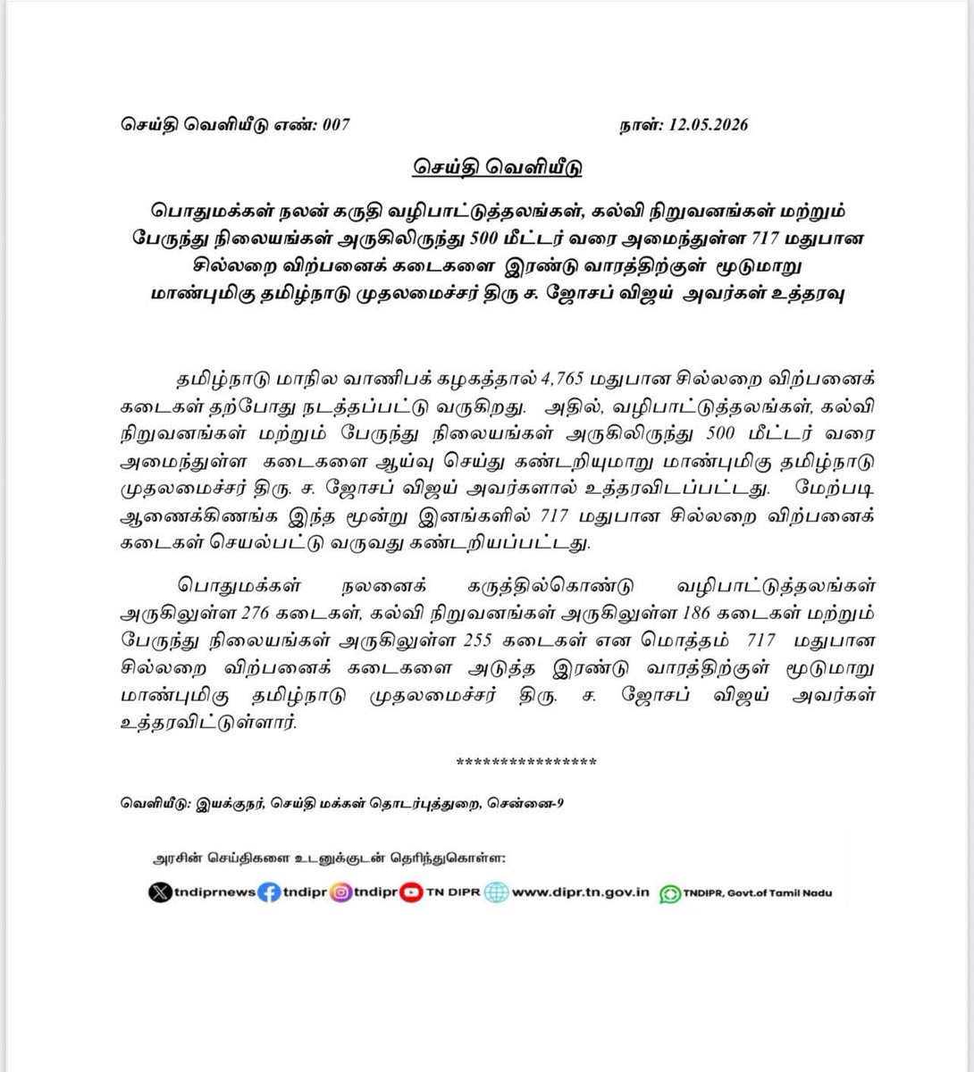 GThullukutti's tweet photo. #தமிழக_வெற்றிக்_கழகம் 
#TVK
#மதுபான_கடைகள்_மூட_உத்தரவு 
#டாஸ்மாக் https://t.co/pPzyVswXj6