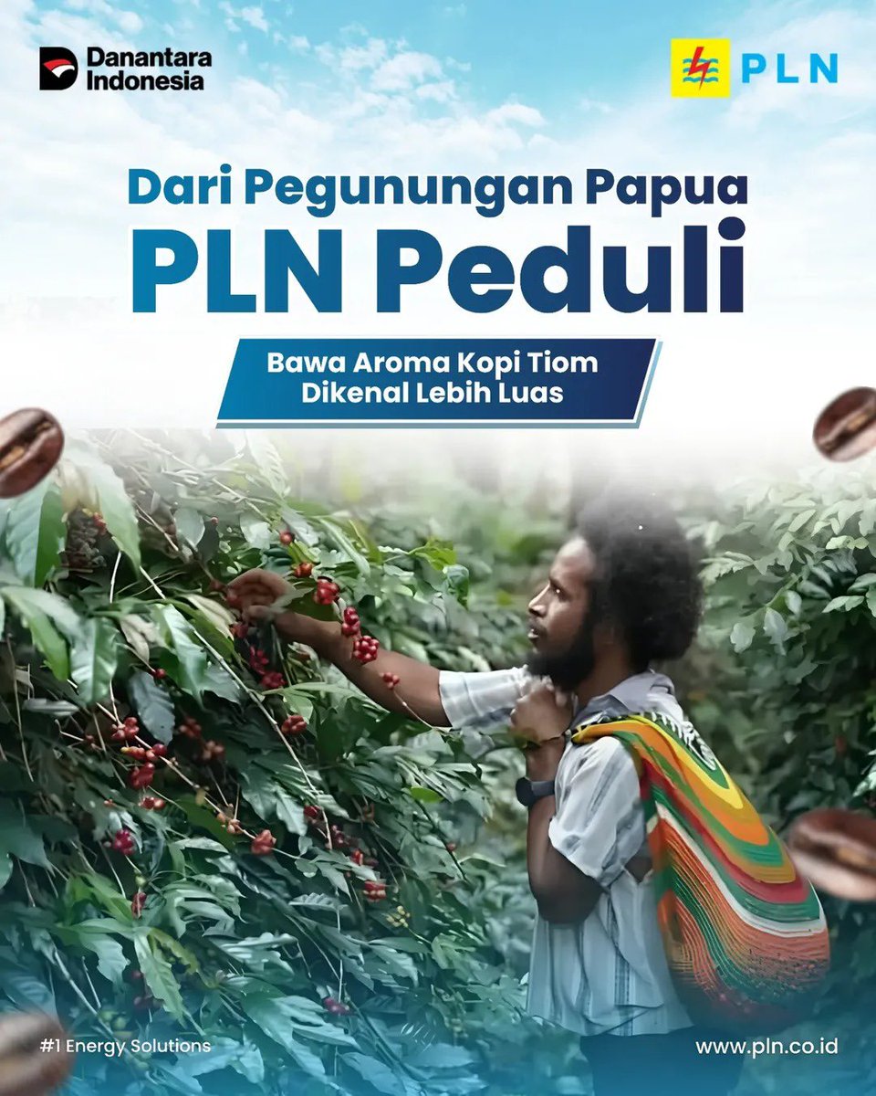 iphabafadal's tweet photo. Dari pegunungan Papua, Kopi Tiom kini melangkah lebih jauh.

Lewat PLN Peduli, pendampingan dan inovasi membantu petani menjaga kualitas, meningkatkan nilai jual, hingga meningkatkan kesejahteraan petani.

#PLNUntukSemua #PLNUntukIndonesia #PLNPeduli #PLNUIDSulselrabar https://t.co/BuYyqVqkHA
