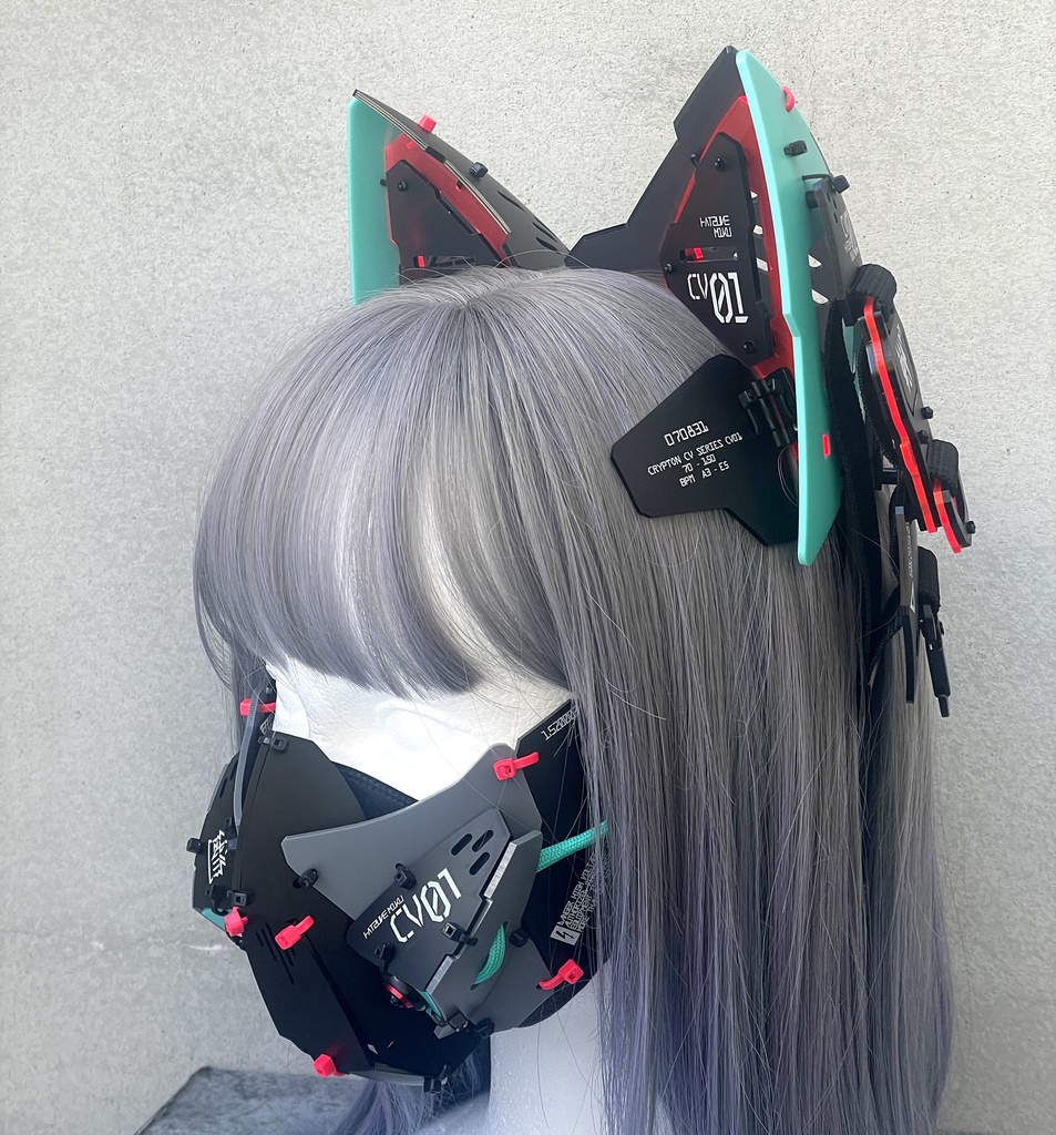 【中央町戦術工芸】装甲マスクユニットmk23 初音ミクver. 【中央町戦術工芸】装甲マスクユニットmk23 初音ミクver.