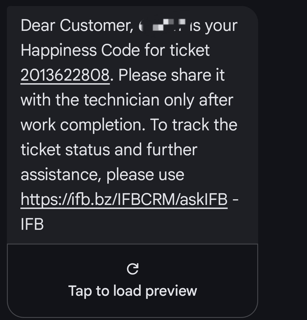 kshitiz_usa's tweet photo. @IFBAppliances @jagograhakjago Extremely disappointed with the service! Ticket #2013622808 for a new refrigerator installation was raised on May 10th. 40+ hours later, after multiple calls and emails, there is zero response. Is this the service standard you promise? https://t.co/RVOExN3whp