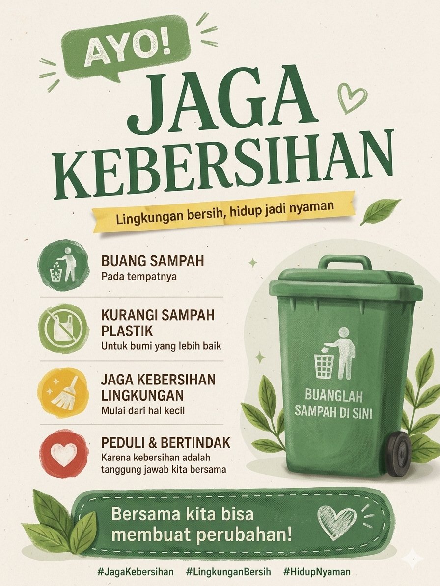 11Info_Core11's tweet photo. Lingkungan bersih bikin hidup lebih nyaman dan sehat.
Mulai dari diri sendiri, lalu ajak orang di sekitar untuk ikut menjaga kebersihan 💚
#JagaKebersihan #LingkunganSehat #HidupNyaman #PeduliLingkungan https://t.co/TgVfvb9t7x