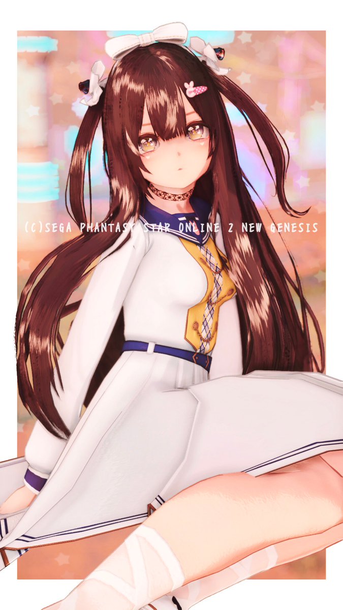 PSO2NGS_SS 白青に色変えた✌️