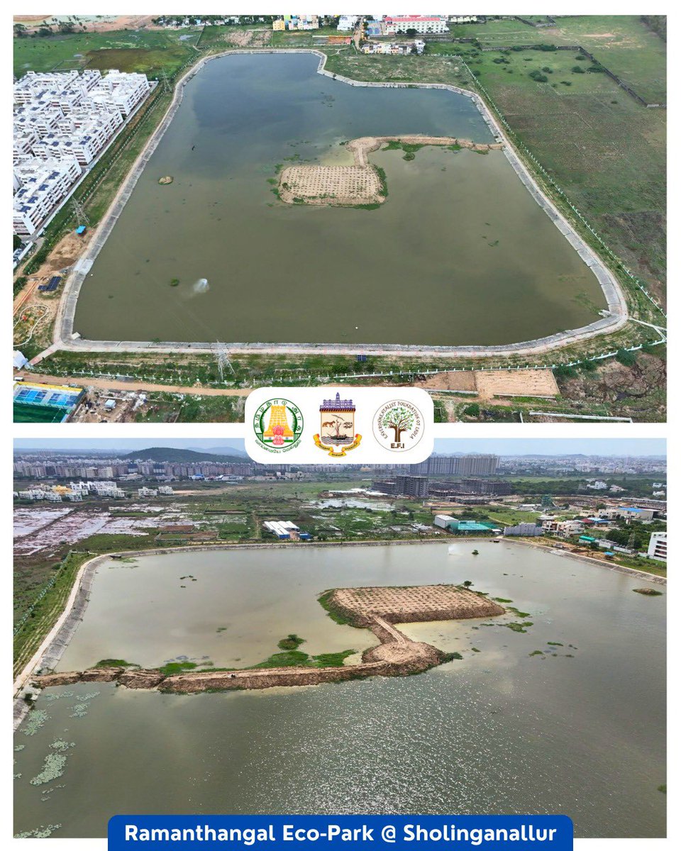 kgbias's tweet photo. Water bodies restored by EFI in coordination with GCC @chennaicorp @CMOTamilnadu https://t.co/pWyuwsj3xp