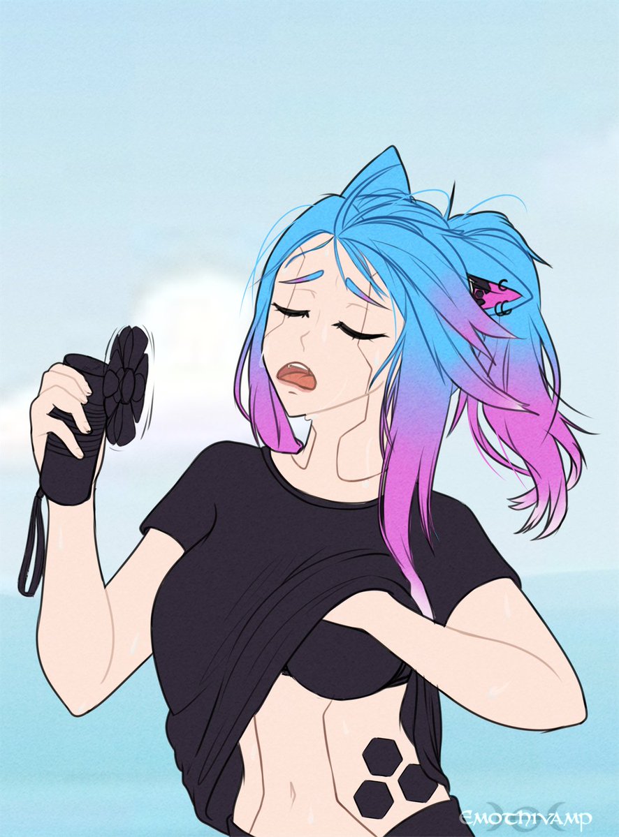 Emothivamp's tweet photo. Bit of an art dump I haven't posted yet. Expect more as well.

 Characters belong to @/Roxy_051 (android cat), @/mythiiks (female version in bikini), and @/Lord_ofkingsLq (in blanket) https://t.co/XBO4lMnqB6