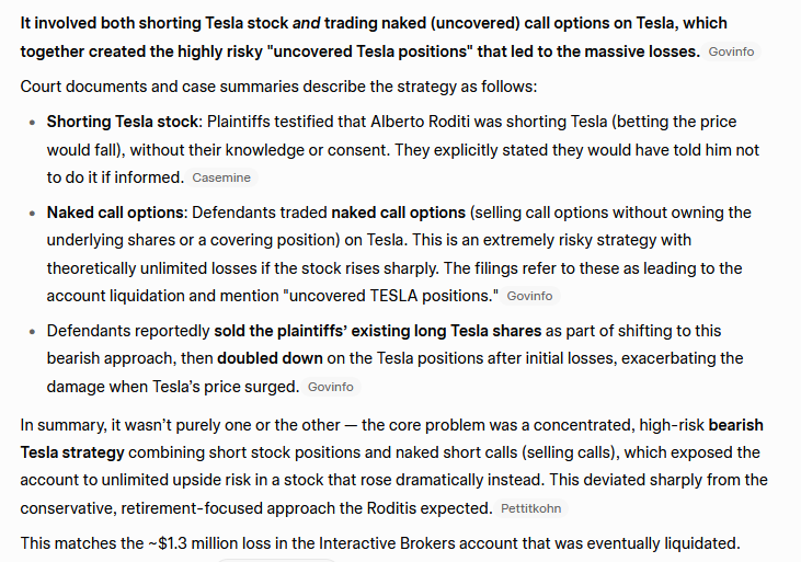 zerohedge's tweet photo. ironic: the guy who has spewed endless hot air sophistry here for over a decade to "impress" everyone with his staggering insights, wiped out a family member's entire investment in his "fund", some $1.3 million, and lost a $2.1 million lawsuit. The trade? Selling TSLA calls https://t.co/46pRaWU0ZD