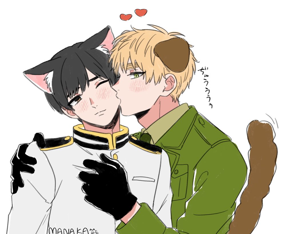 nkowgs's tweet photo. わんにゃんの日を口実に🐈朝菊らくがき https://t.co/AU7ChXBYGG