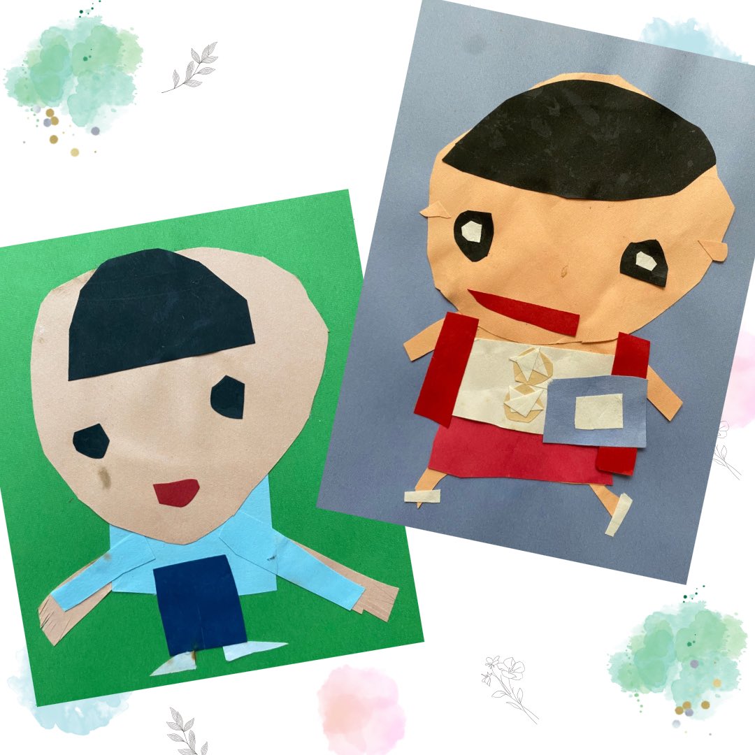 esoraworks's tweet photo. 今は大学生のお子さんが幼稚園のときに作った貼り絵✨屋根裏に保管していたそうです。
制服やスモックなどちゃんと表現されてますね💕
絵ではただの赤ですが、本当はファミリアの制服だったということで…勝手にアレンジです🎁「心揺さぶるサプライズ❣️」と感激していただきました🤩

#ぬいぐるみに https://t.co/LcaPszaTlG
