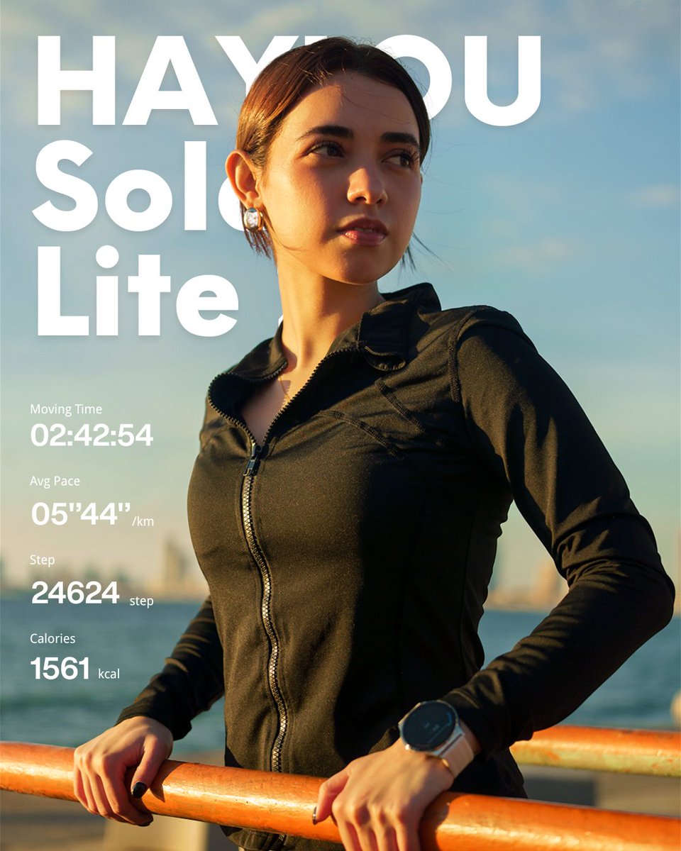 HaylouOfficial's tweet photo. With Haylou Solar Lite 2, run by the coast, chase the breeze, and turn every seaside view into your playground. ππβ
#Sports #Haylou #HaylouSolarLite2 #Running #UrbanFitness #Smartwatch #RunningVibes #Haylousmartwatch #Powerinself https://t.co/vlG822Kj1u
