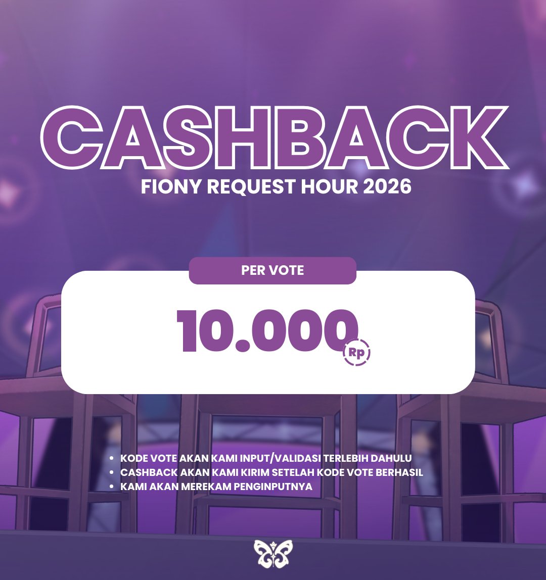 Symfiony's tweet photo. Hai teman-teman! Kami kembali membuka Cashback Kode Vote dengan rate harga terbaru.

Bagi kalian yang pegang kode vote tapi masih bingung mau dialokasikan ke mana, sini-sini tukar di kita aja. Yuk langsung saja klaim dengan cara DM Mimin sekarang juga!! Jangan sampai ketinggalan yaaa ✨

#DakishimEIGHT 🪑🤗♾
#JKT48RequestHour2026
