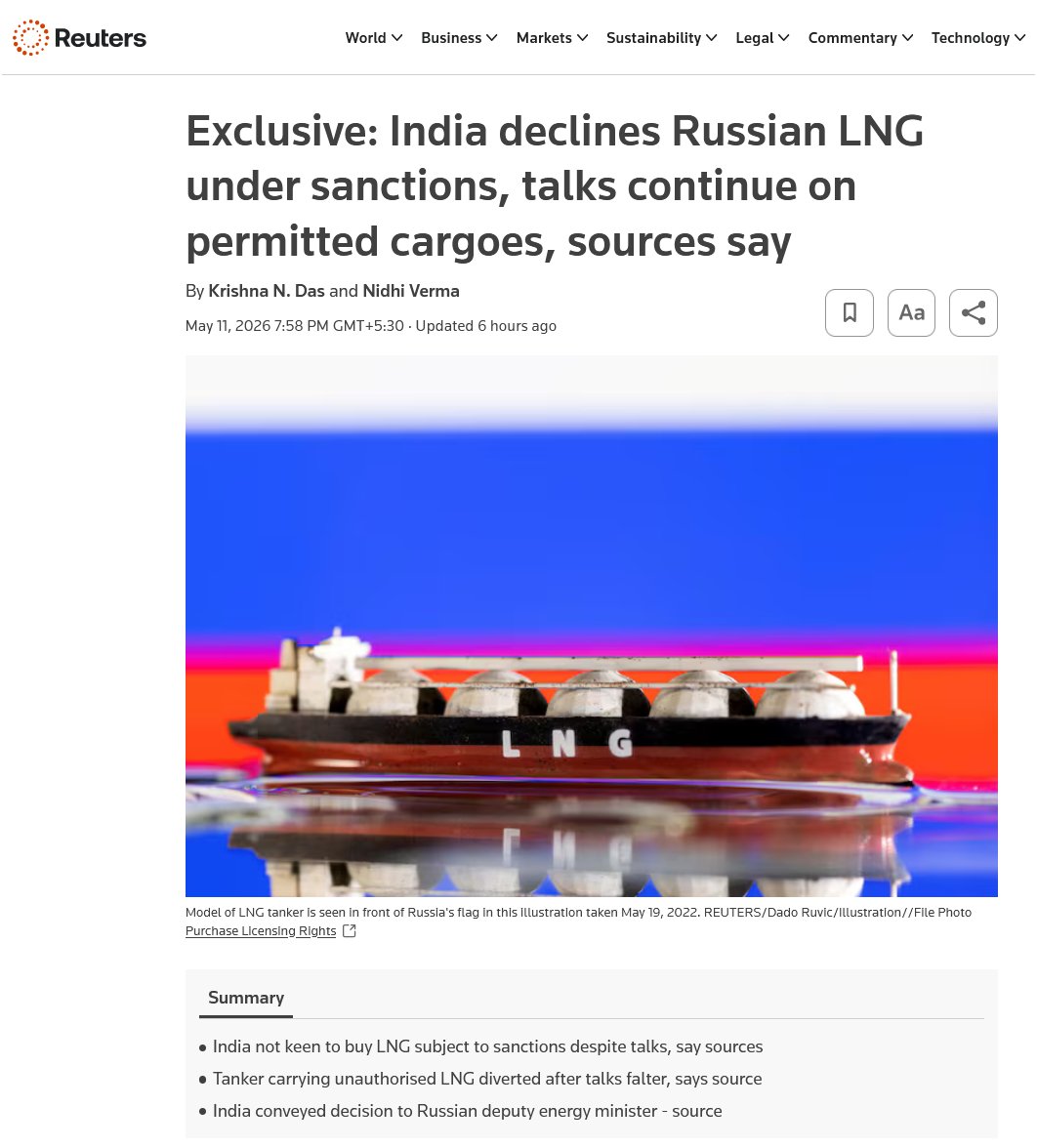 What makes us to blindly follow what US says. Who is US to prevent  our country to import from Russia, especially given the energy and forex crisis.

We are sovereign. Why we should listen to US diktat of what to buy, how much to buy and from whom to buy?

Lot of pain for which