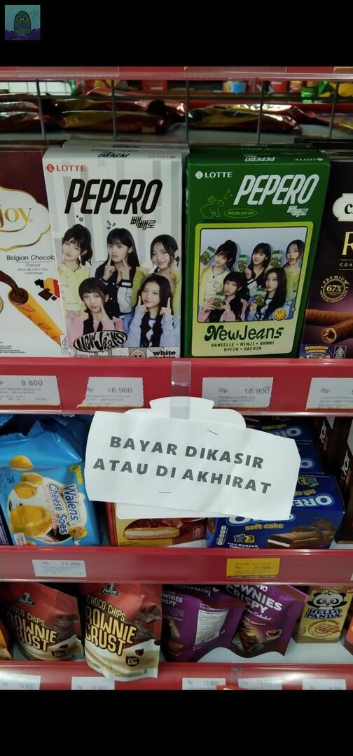 kasirnya dah muak kecolongan terus 😭 tanyarl