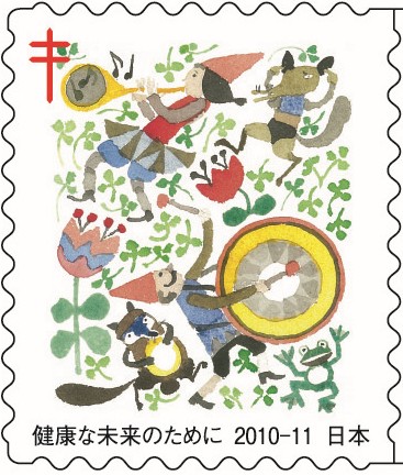 JATA_1939's tweet photo. 【複十字シール】
2010年複十字シール「子ども」
#複十字シール運動　#複十字シール　#結核予防会　#安野光雅 https://t.co/pXfchwwVia