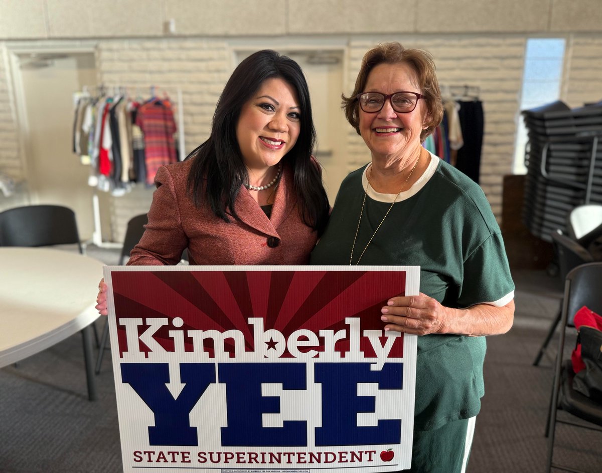 KimberlyYeeAZ's tweet photo. It was great to stop by the Legislative District 26 Republican Club tonight and meet supporters of my campaign for State Superintendent of Public Instruction! https://t.co/VaTFHUdu5b https://t.co/jFVrBmCyX1