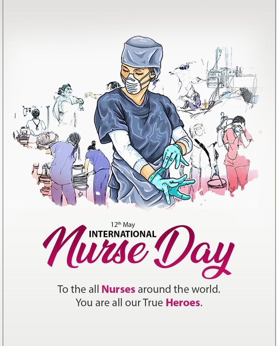 Happy International Nurses Day !
🌹💊💖🩺💙🙏
Today,we celebrate the incredible dedication,compassion &amp; expertise of nurses around the world.Frontline heroes who work tirelessly to the everyday caregivers who bring comfort skill &amp; humanity to patients.
#InternationalNursesDay