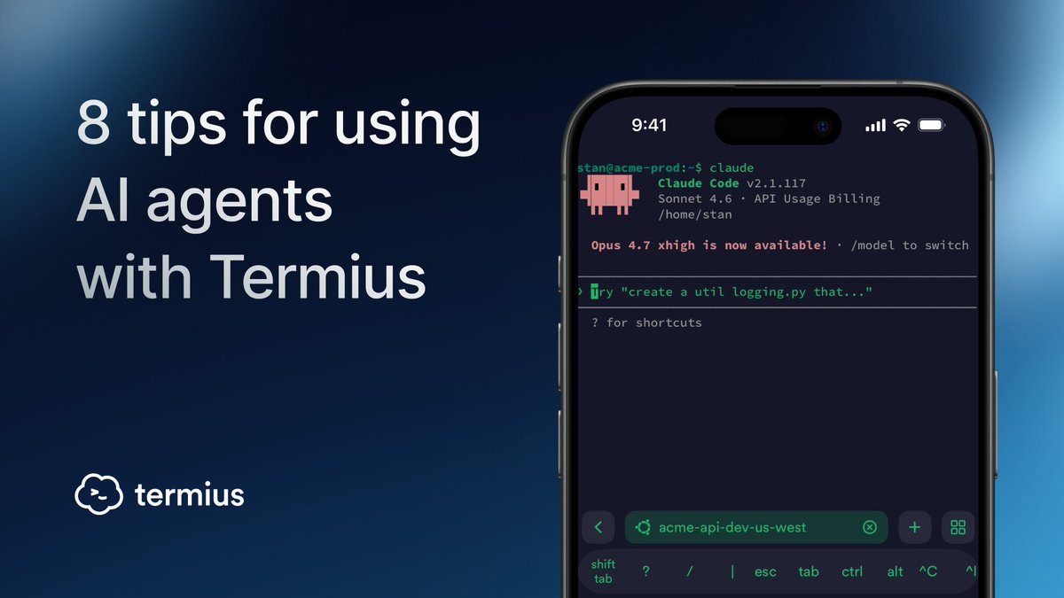 Termius tweet media