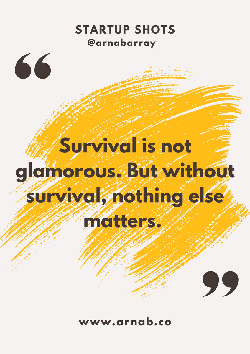 Survival is not glamorous. But without survival, nothing else matters. #StartupReality #Entrepreneurship #FounderLife