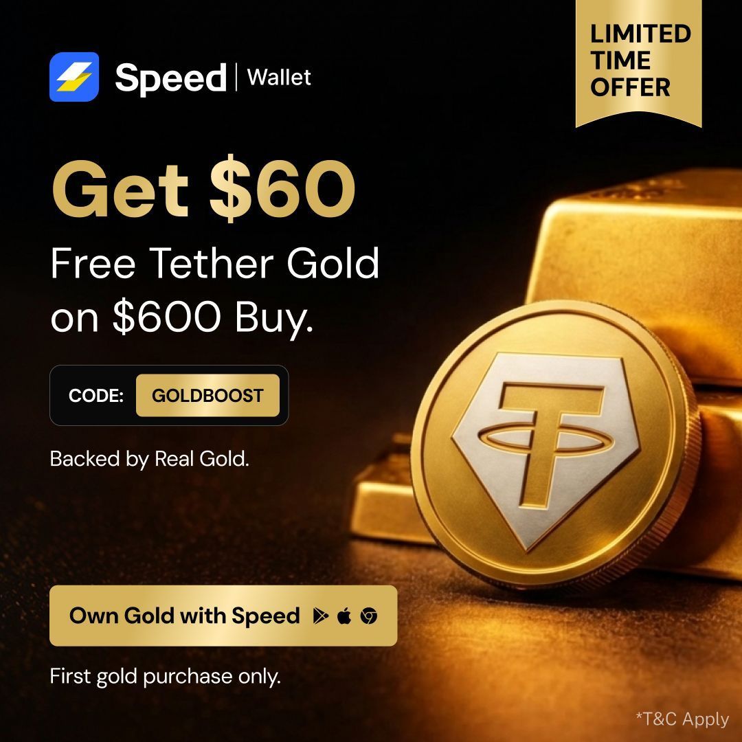 Get $60 Free Tether Gold with Speed Wallet - Image 2