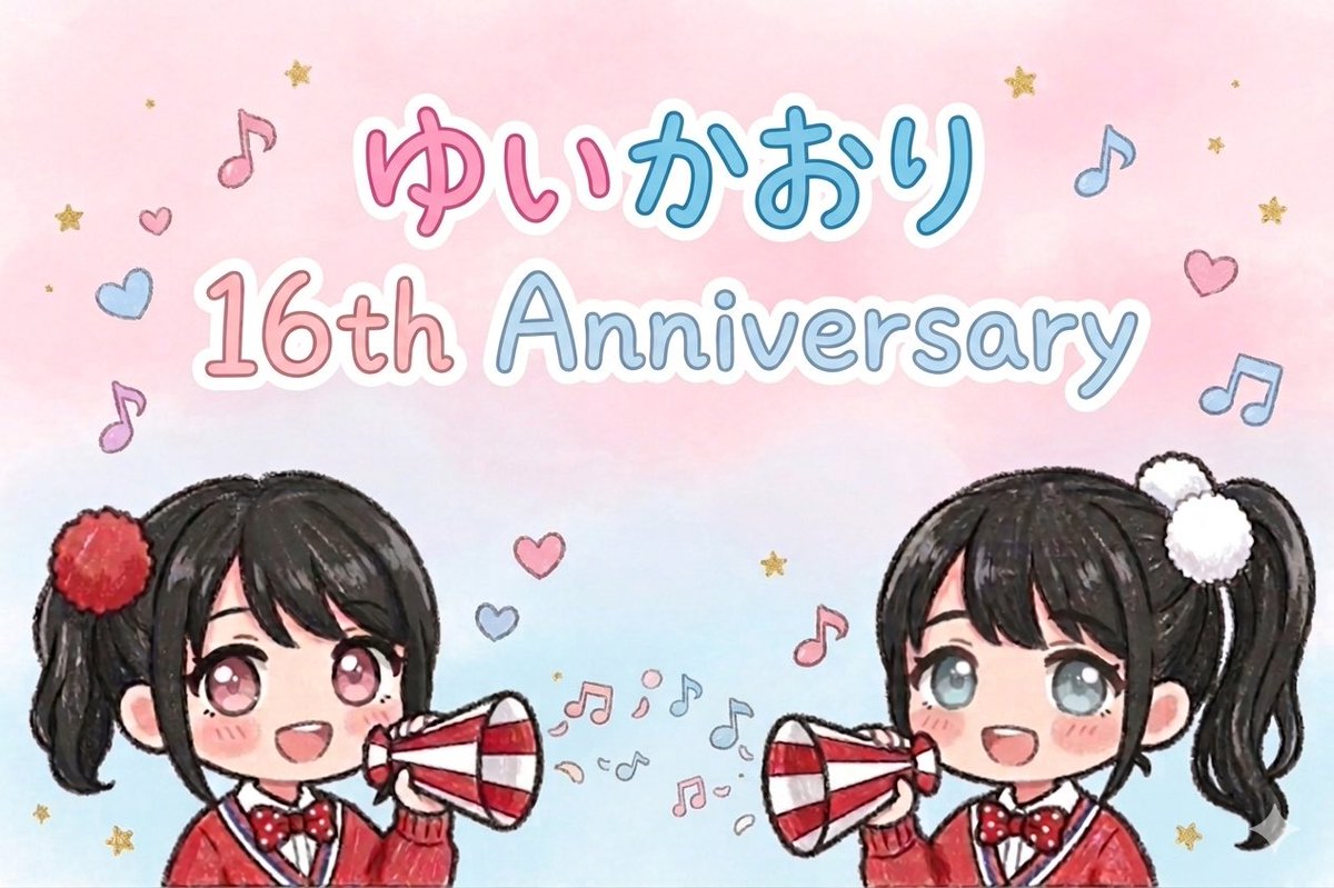 u_chmon's tweet photo. ゆいかおり16周年🩷🩵
アニサマ楽しみです🫶🫶🫶

#ゆいかおり
#ゆいかおり16周年 https://t.co/KXbxkORDxv