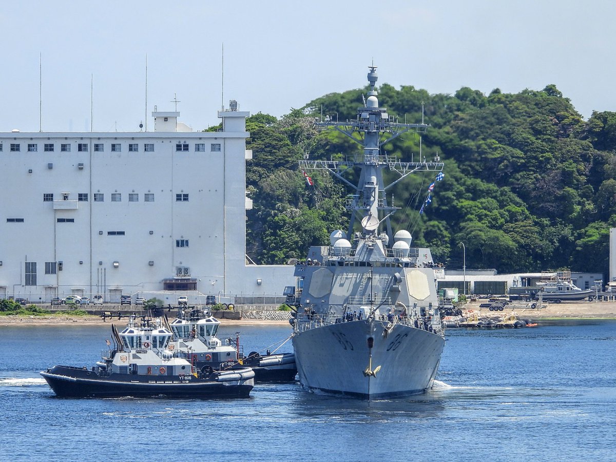 🇺🇸米海軍ｲｰｼﾞｽ艦「ｼｬｳﾌﾟ(USS Shoup, DDG-86)」帰港(UW3)