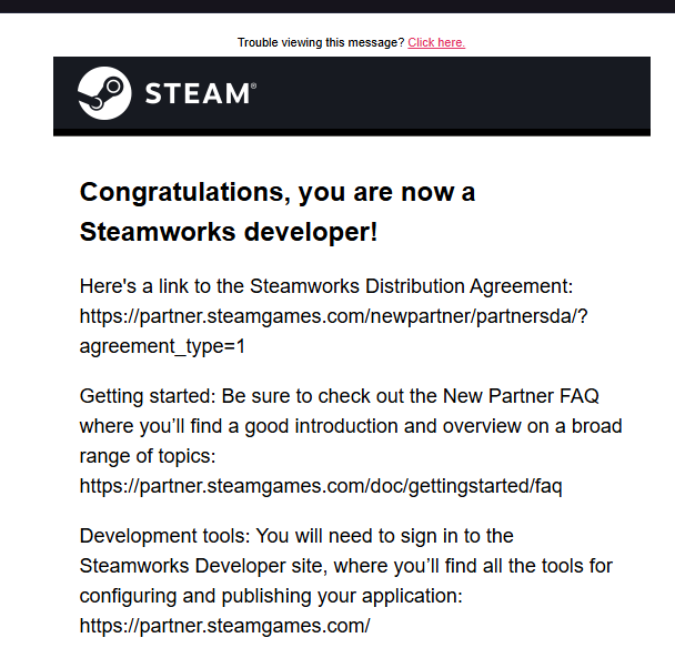 I got approved as Steam dev today! 
#indiegame #indiedev #indiegamedev