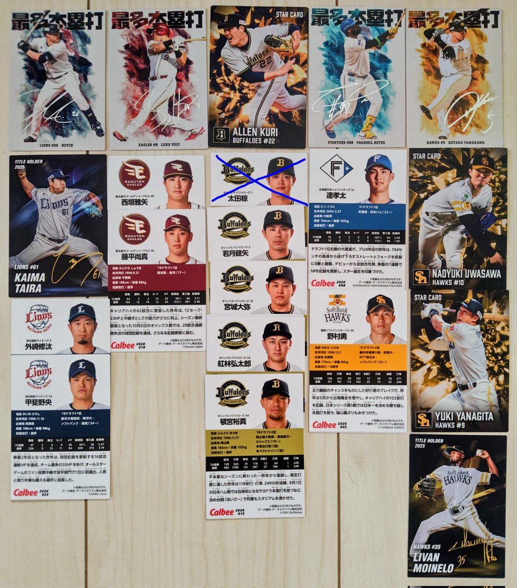 juve10cap's tweet photo. プロ野球チップス2026第一弾交換希望
求→【ロッテ】タイトルホルダー西川史礁、最多本塁打ソト
譲→画像の物複数
普通郵便にて発送希望致します。ご検討宜しくお願い致します🙇 https://t.co/ZF5lEaMHYG