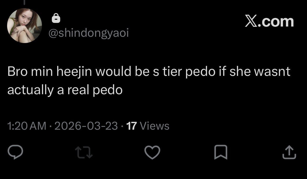 ysifueraeIIas's tweet photo. AND a min heejin apologist https://t.co/X1Ripygfo1