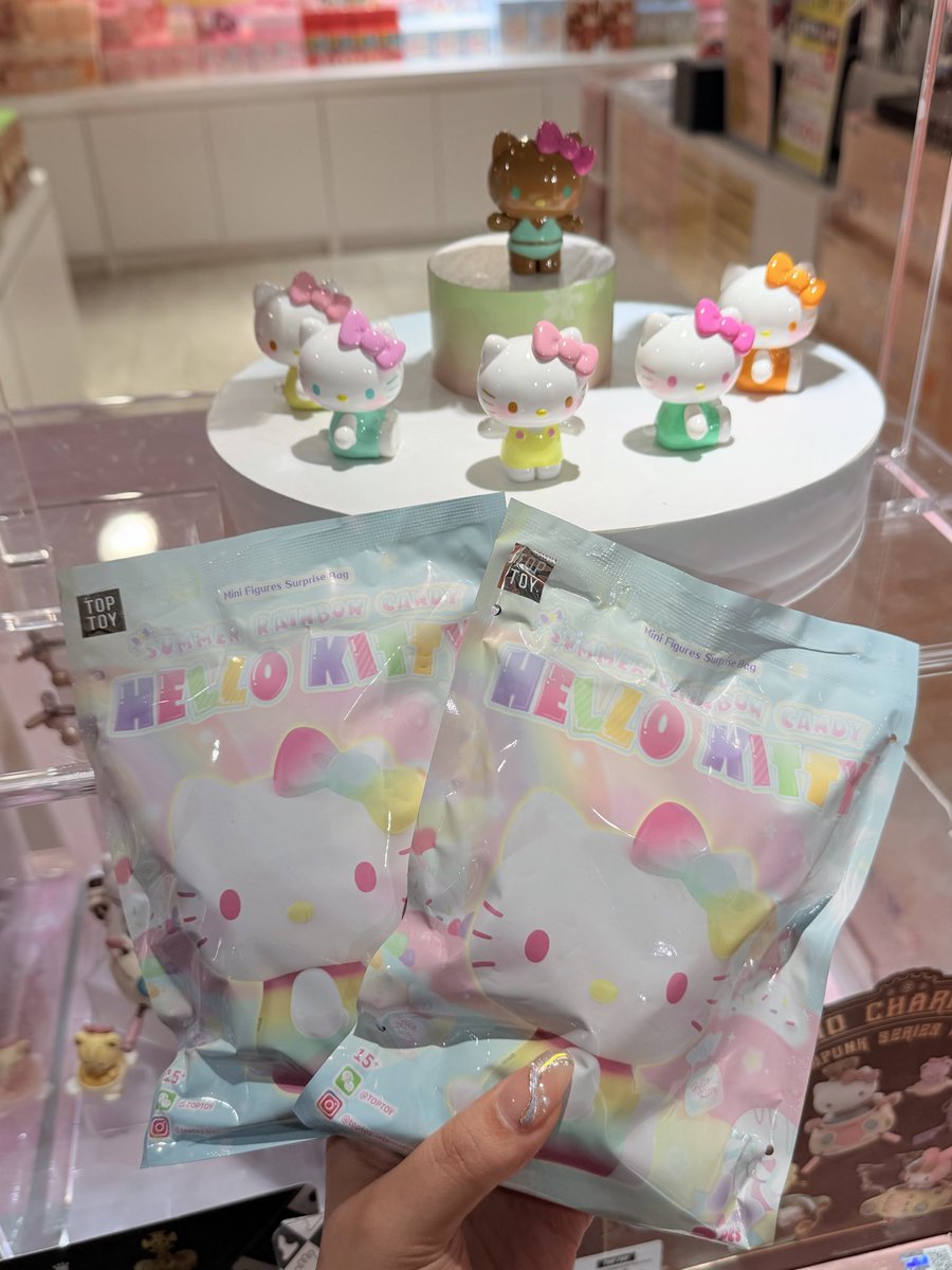 🍭Hello Kitty サマーレインボーキャンディのミニフィギュアが可愛