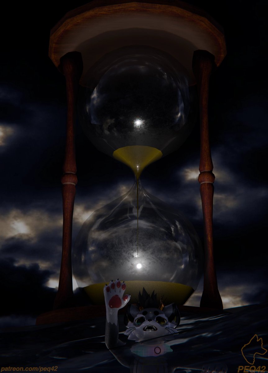 peq42_'s tweet photo. Half vent art, half submission for Brazil FurFest's "Sem Tempo Irmão" art contest.

Time moves on and on, nothing stops it https://t.co/cn1yaeQ2ay