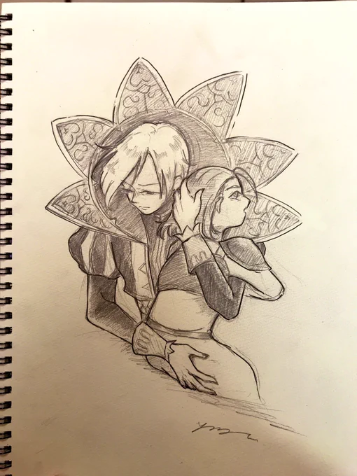 別ジャンル過去絵だけど
過去と今の組み合わせ大好きだよォ…

これは闇堕ちしたキャラが過去の幼き親友を抱きしめる絵 