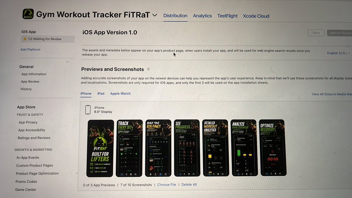 Vicitor3222891's tweet photo. Submitted FitRat to the App Store today.

3 months ago I was rebuilding my life one app at a time.
Now app #3 is officially under review.

Still a long road ahead, but shipping feels good.

Built with SwiftUI as a solo developer. https://t.co/rBwV9RPSYv